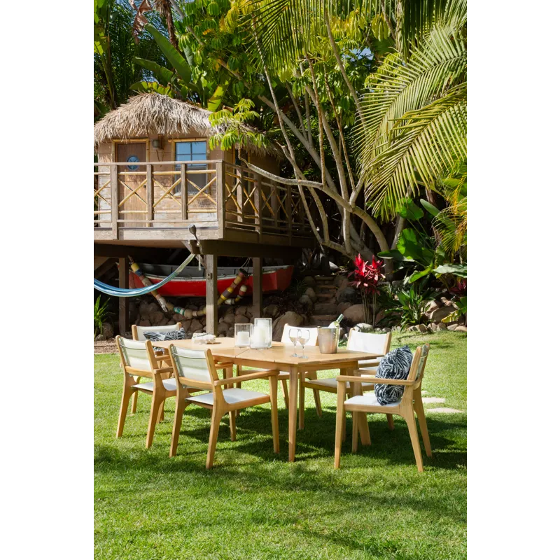 Harbor Teak 90in Rectangular Dining Table