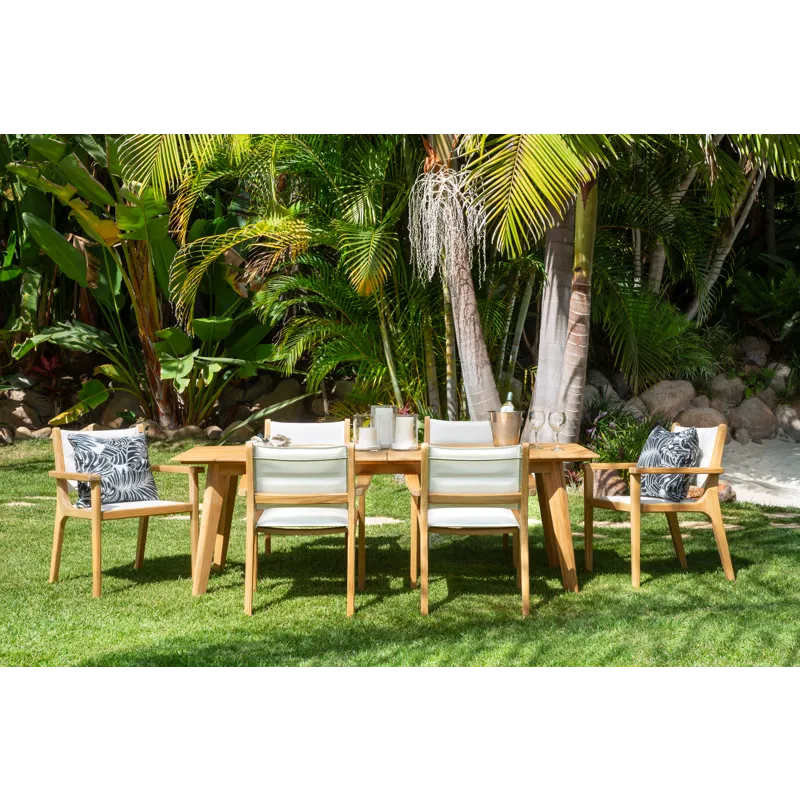 Harbor Teak 90in Rectangular Dining Table