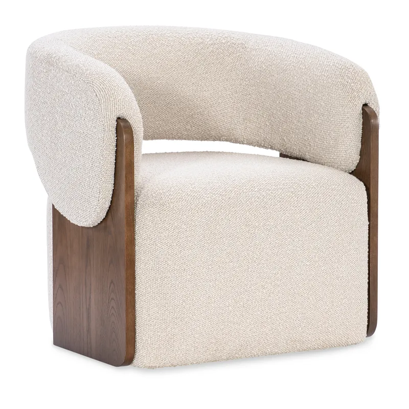 Margaritaville Livingston Exposed Wood Swivel Chair