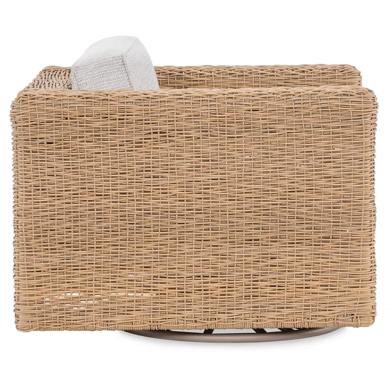 Somerset Swivel Glider Club Chair in Poros Dune (D)