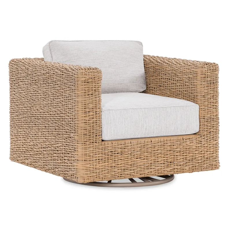 Somerset Swivel Glider Club Chair in Poros Dune (D)