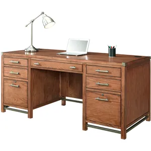 Double pedestal desk