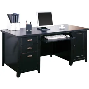 Double Pedestal Computer Desk