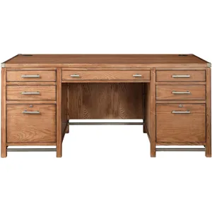 Double pedestal desk