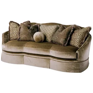 Olivia Skirted Bench Cushion Sofa
