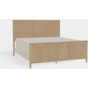 Toulon King Upholstered Bed w/High Footboard - Maple