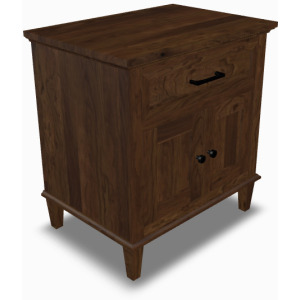 South Port Nightstand 5 - Rustic Cherry