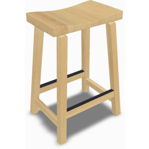 Saddle Barstool - Maple