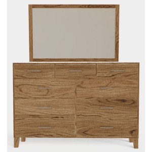 Saybrook Dresser 5 w/Mirror 5 - Oak