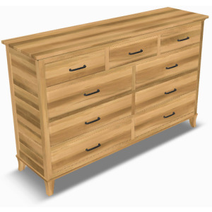 Tribeca Wormy Maple Dresser 6 