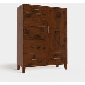 Saybrook Chifferobe 1 - Rustic Oak