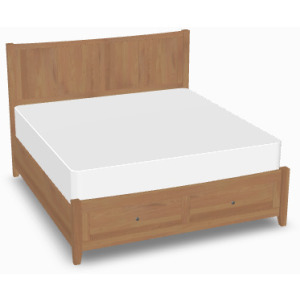 Atwood King Panel Drawer End Bed