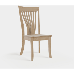 Brinkley Side Chair - Elm Top Rail w/Maple Frame