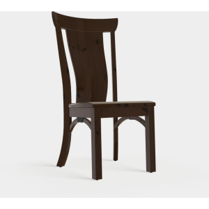 Rialto Side Chair w/Wood Seat - Rustic Cherry