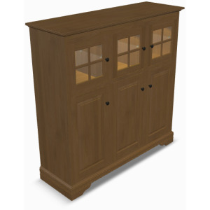 New England Display Case - Oak