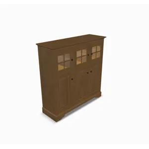 New England Display Case - Oak