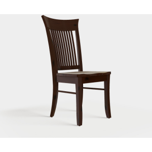 Contempo Side Chair w/Wood Seat - Rustic Cherry
