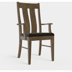 Stella Arm Chair w/Leather Seat