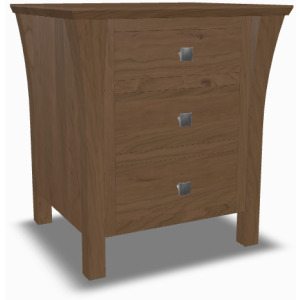 Marco Nightstand 1 - Rustic Cherry