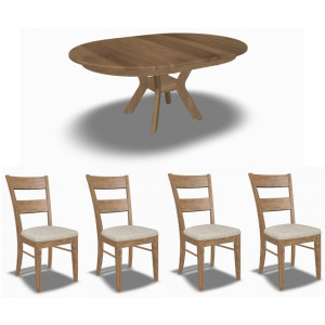 4848 Wormy Maple Dining Table w/ Aspen Chairs