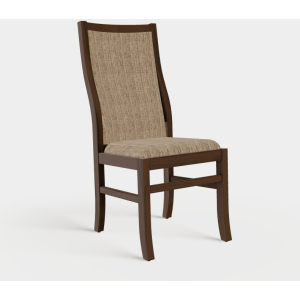 Hudson Side Chair w/Upholstered Seat & Back - Wormy Maple