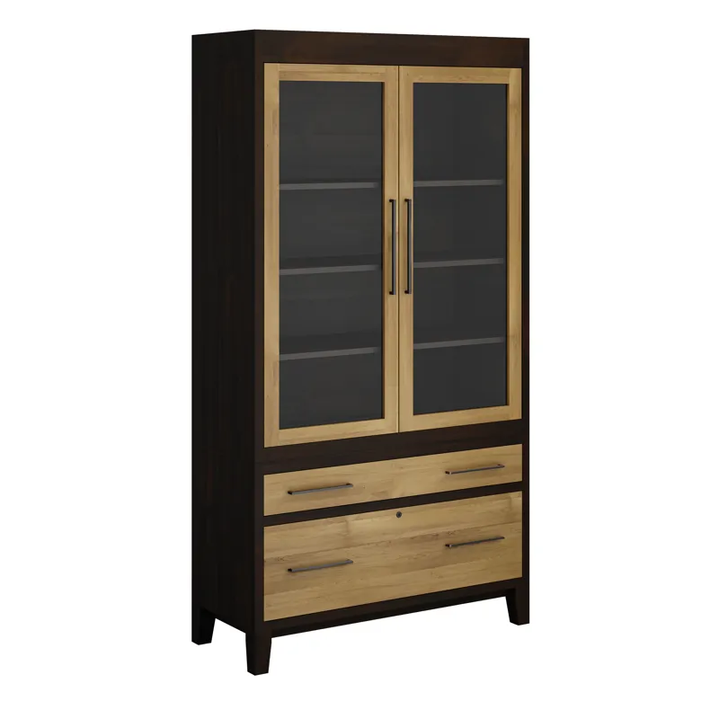 Oxford Bookcase Maple 407 Black Silk 410 Honey.jpg
