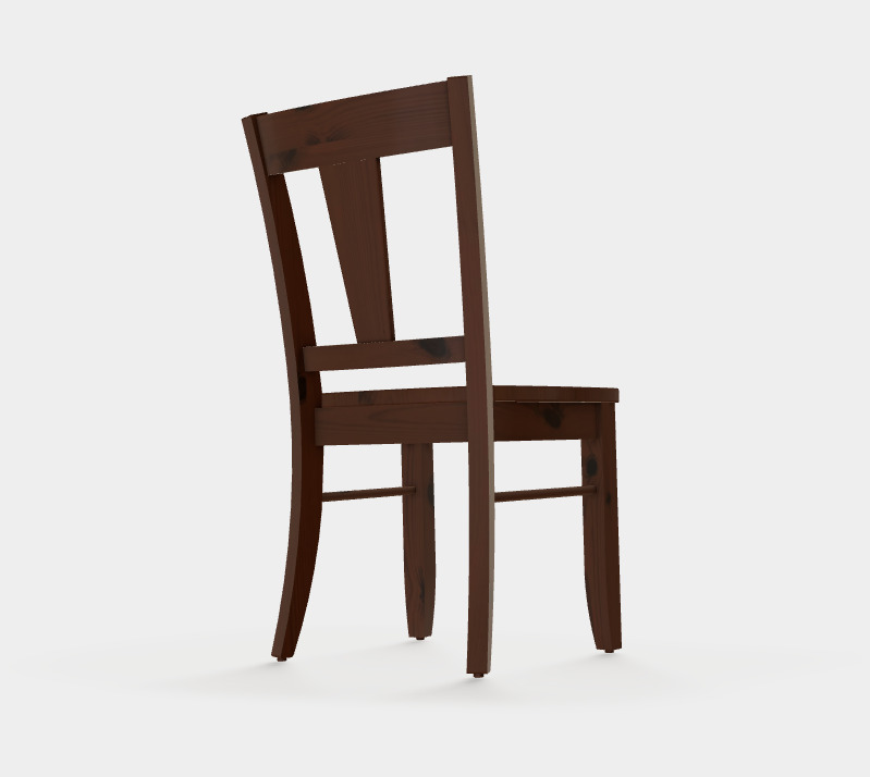 Bakersfield Side Chair w/Wood Seat Rustic Cherry BAK2604R WSTN 113 by MAVIN at TownHouse