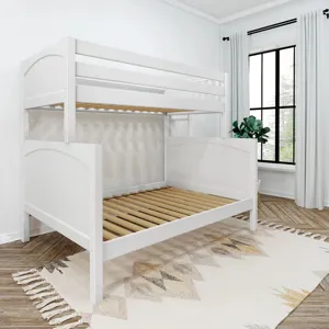 Classic Twin over Full Bunk Bed - Classic White Panel
