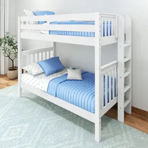 Classic Twin Bunk Bed - Classic White Slats