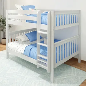 Classic Full Bunk Bed - Classic White Slats