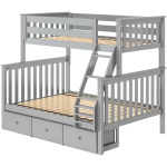 Kent Twin Over Full Bunk Bed with Storage Drawers