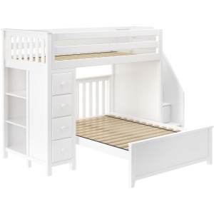 Oxford Solid Pine Loft Bunk Bed