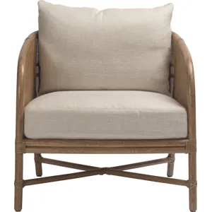 McGuire Originals Plaid Lounge Chair