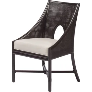 Barbara Barry Petite Caned Arm Chair