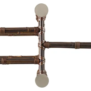 McGuire Originals Console Table with Six Legs in Black Bamboo