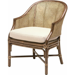 McGuire Originals Caned Toboggan Arm Chair