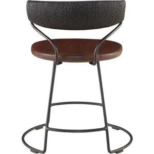 McGuire Originals Danish Cord Swivel Dining Chair