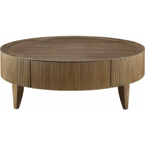 Barbara Barry Reeded Round Cocktail Table