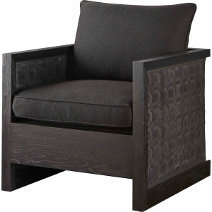 Nicole Hollis Tresser Lounge Chair (with Woven Leather)