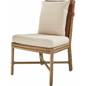 McGuire Originals Bercut Dining Side Chair (w/ Back Cushion)