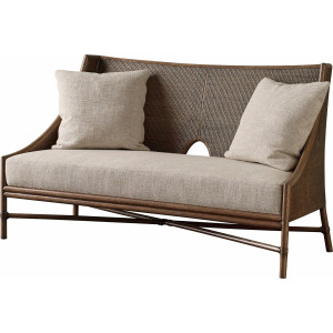 Barbara Barry Open Oval Caned Banquette