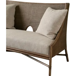 Barbara Barry Open Oval Caned Banquette