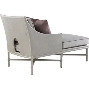Barbara Barry Open Oval Caned Chaise Lounge
