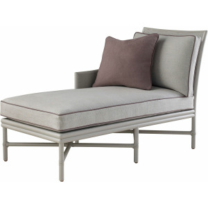 Barbara Barry Open Oval Caned Chaise Lounge