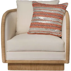 Laura Kirar Coastal Swivel Lounge Chair