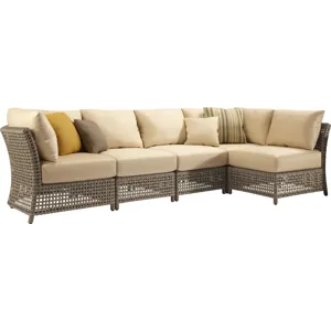 Antalya Outdoor Sectional Slipper Chair