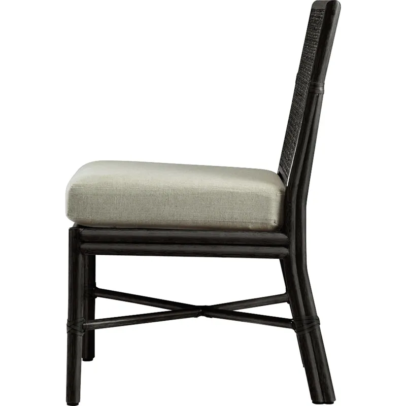 McGuire Originals Square Back Caned Side Chair