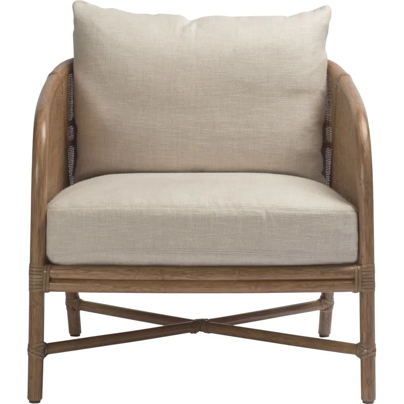 McGuire Originals Plaid Lounge Chair