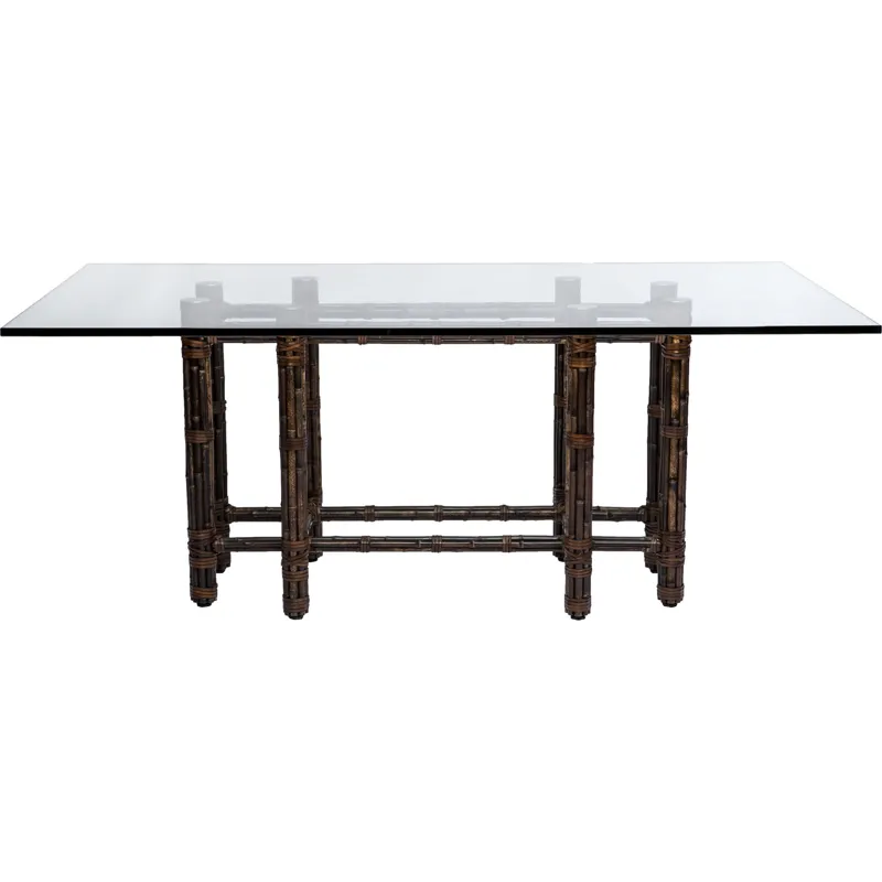McGuire Originals Rectangular Dining Table in Black Bamboo