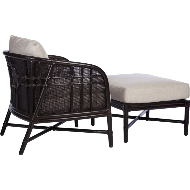 McGuire Originals Plaid Lounge Chair
